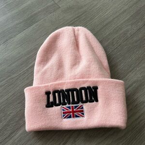 Pink London Beanie